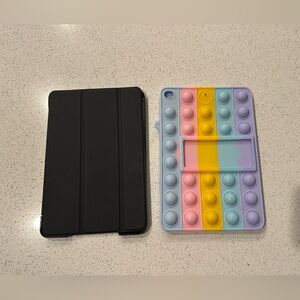 ipad mini 4 case cover Black Multicolored Lot Of 2